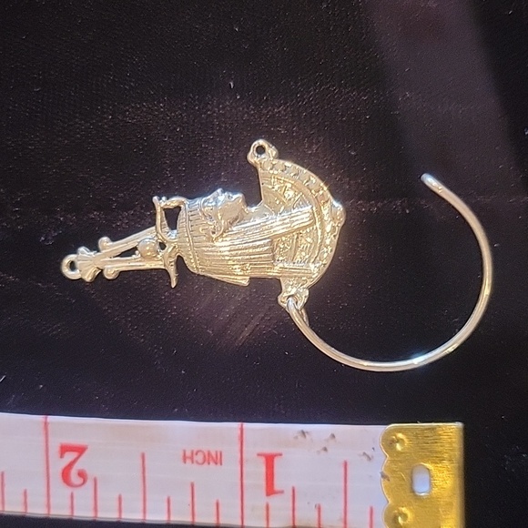 Sterling Nefertiti Queen of 18th Dynasty charm pendant holder - Picture 2 of 3